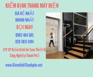 Hình ảnh kiểm định Thang máy điện