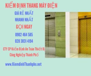 Hình ảnh kiểm định Thang máy điện