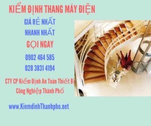 Hình ảnh kiểm định Thang máy điện