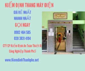 Hình ảnh kiểm định Thang máy điện