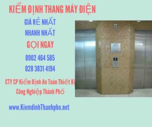 Hình ảnh kiểm định Thang máy điện