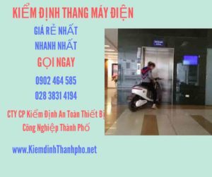 Hình ảnh kiểm định Thang máy điện