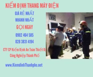 Hình ảnh kiểm định Thang máy điện