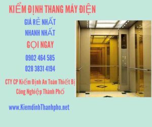 Hình ảnh kiểm định Thang máy điện