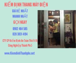 Hình ảnh kiểm định Thang máy điện