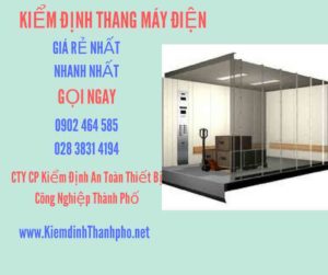 Hình ảnh kiểm định Thang máy điện