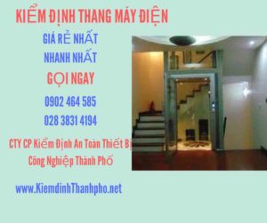 Hình ảnh kiểm định Thang máy điện