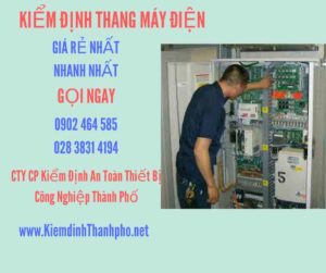 Hình ảnh kiểm định Thang máy điện