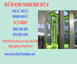 Hình ảnh kiểm định Thang máy điện