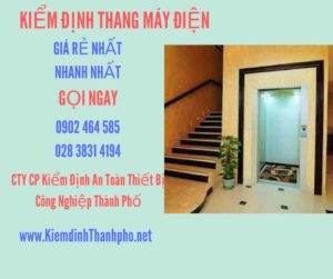 Hình ảnh kiểm định Thang máy điện