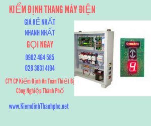 Hình ảnh kiểm định Thang máy điện