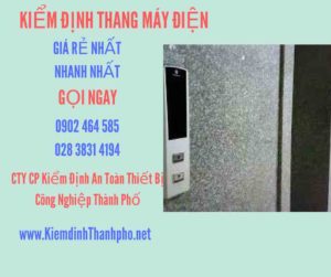 Hình ảnh kiểm định Thang máy điện