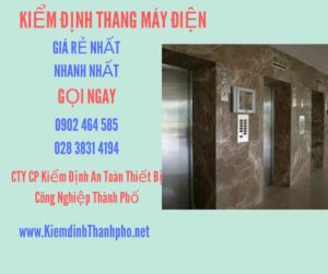 Hình ảnh kiểm định Thang máy điện