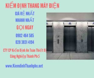 Hình ảnh kiểm định Thang máy điện