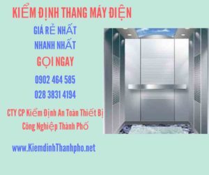 Hình ảnh kiểm định Thang máy điện