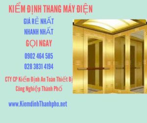 Hình ảnh kiểm định Thang máy điện