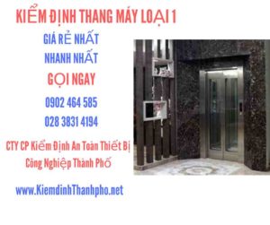 Hình ảnh kiểm định Tháng máy loại 1