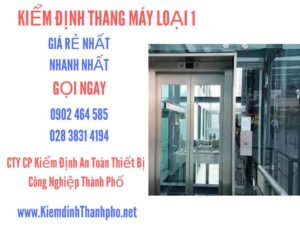 Hình ảnh kiểm định Tháng máy loại 1