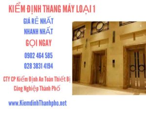 Hình ảnh kiểm định Tháng máy loại 1