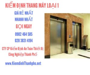 Hình ảnh kiểm định Tháng máy loại 1