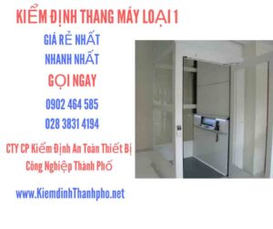 Hình ảnh kiểm định Tháng máy loại 1