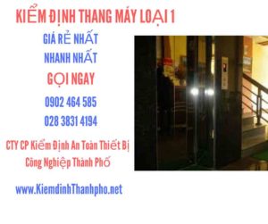 Hình ảnh kiểm định Tháng máy loại 1