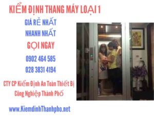 Hình ảnh kiểm định Tháng máy loại 1