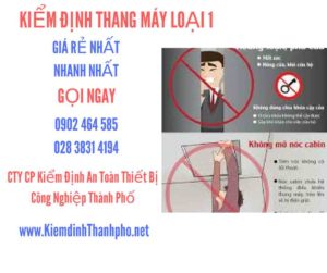 Hình ảnh kiểm định Tháng máy loại 1