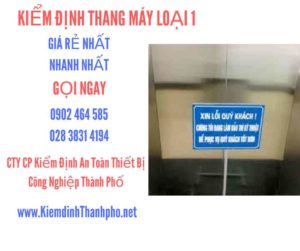 Hình ảnh kiểm định Tháng máy loại 1