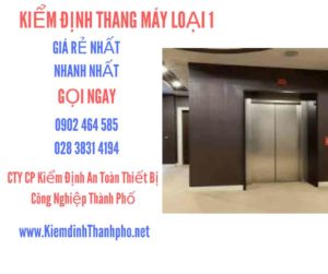 Hình ảnh kiểm định Tháng máy loại 1