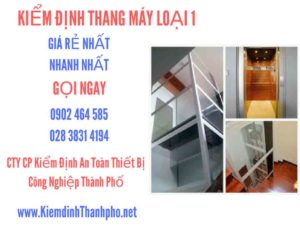 Hình ảnh kiểm định Tháng máy loại 1