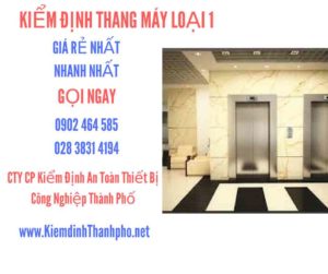 Hình ảnh kiểm định Tháng máy loại 1