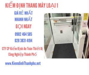 Hình ảnh kiểm định Tháng máy loại 1