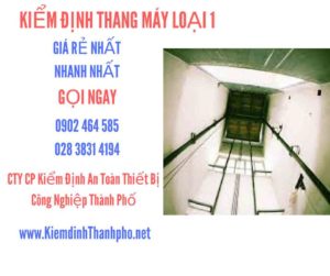 Hình ảnh kiểm định Tháng máy loại 1