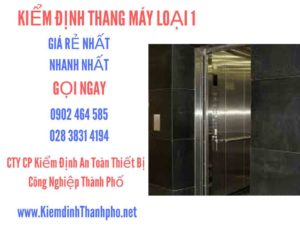 Hình ảnh kiểm định Tháng máy loại 1