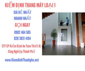 Hình ảnh kiểm định Tháng máy loại 1