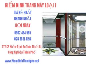 Hình ảnh kiểm định Tháng máy loại 1