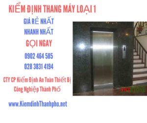 Hình ảnh kiểm định Tháng máy loại 1