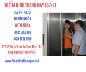 Hình ảnh kiểm định Tháng máy loại 1