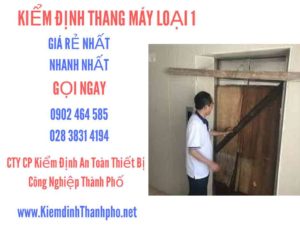 Hình ảnh kiểm định Tháng máy loại 1