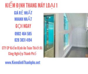 Hình ảnh kiểm định Tháng máy loại 1