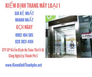 Hình ảnh kiểm định Tháng máy loại 1