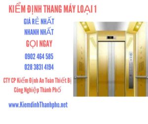 Hình ảnh kiểm định Tháng máy loại 1