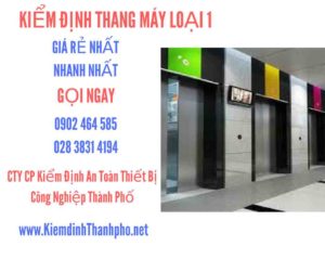 Hình ảnh kiểm định Tháng máy loại 1