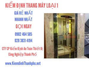 Hình ảnh kiểm định Tháng máy loại 1