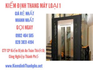 Hình ảnh kiểm định Tháng máy loại 1