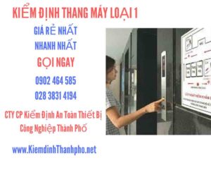 Hình ảnh kiểm định Tháng máy loại 1