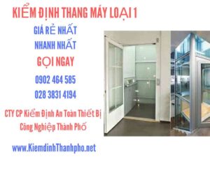 Hình ảnh kiểm định Tháng máy loại 1