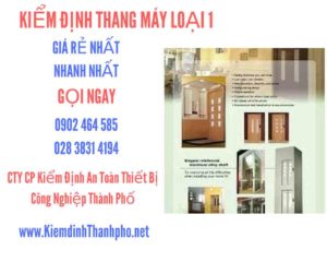 Hình ảnh kiểm định Tháng máy loại 1