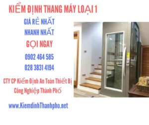 Hình ảnh kiểm định Tháng máy loại 1